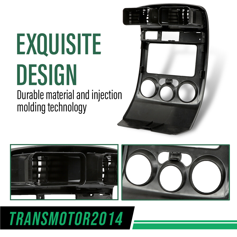 Fit For 2004-2012 Chevy Colorado GMC Canyon Center Dash Radio Vent Bezel Gray