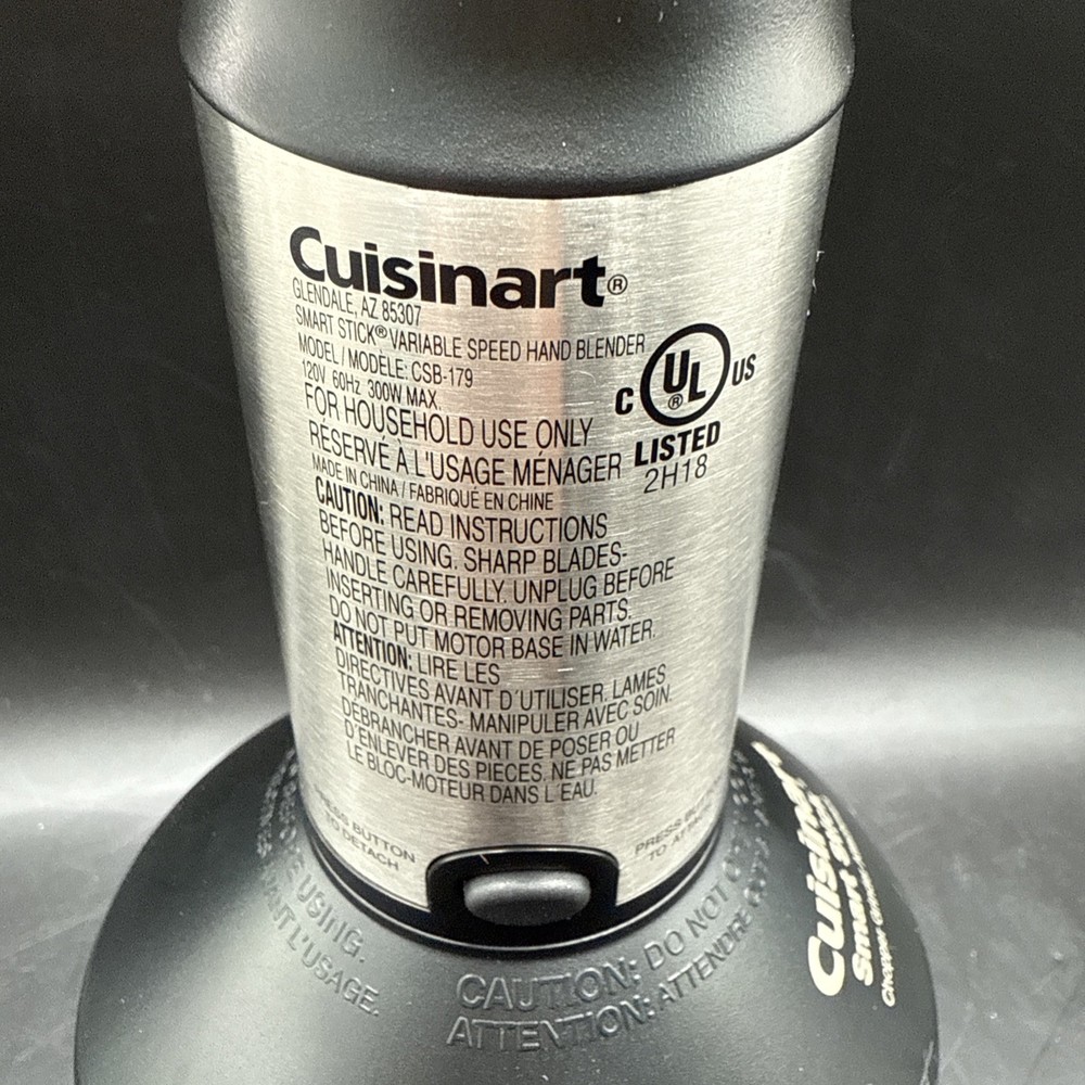 Cuisinart CSB-179 Smart Stick Variable Speed Hand Blender Stainless