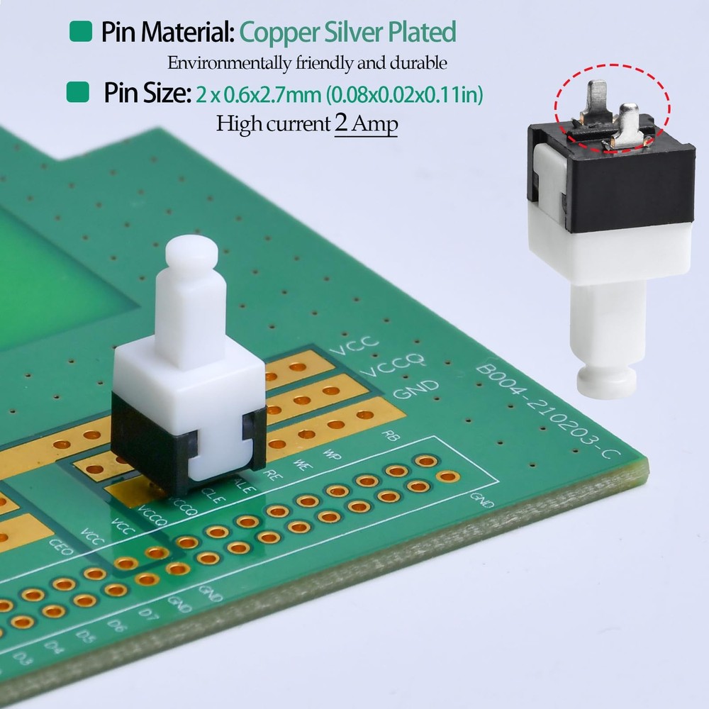 25 Pcs 2A Mini Momentary Push Button Switch 1 Normally Closed Brake Switch