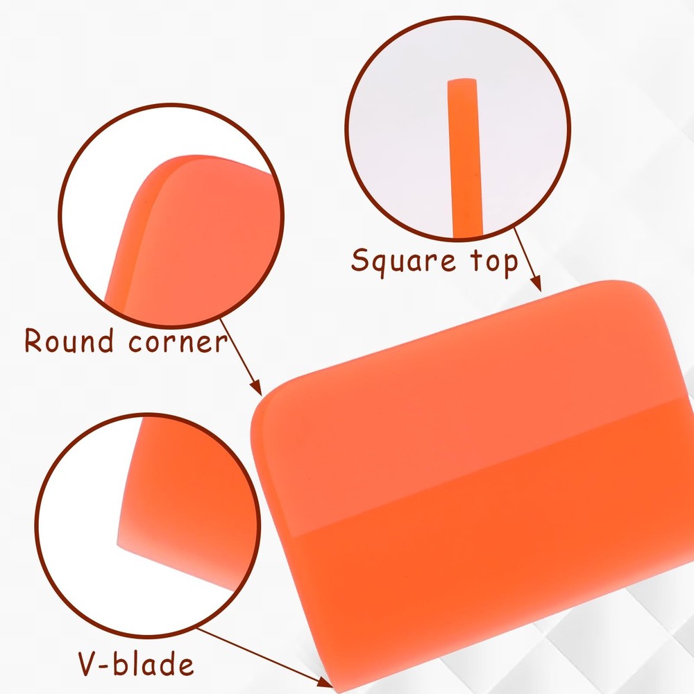 Soft Silicone Squeegee for Vinyl Wrap TPU Material Window Tint Small Squeegee...
