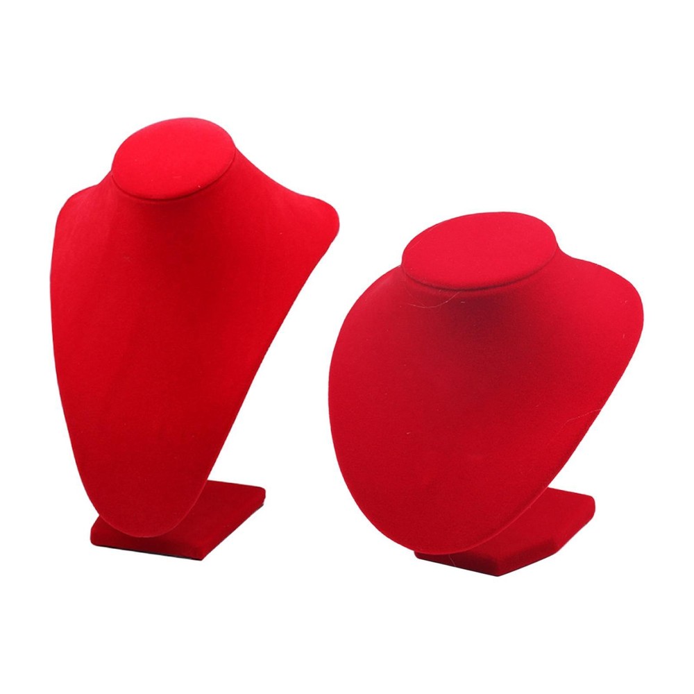 Necklace Display Bust Pendant Holder Stand with Base Scratchproof for