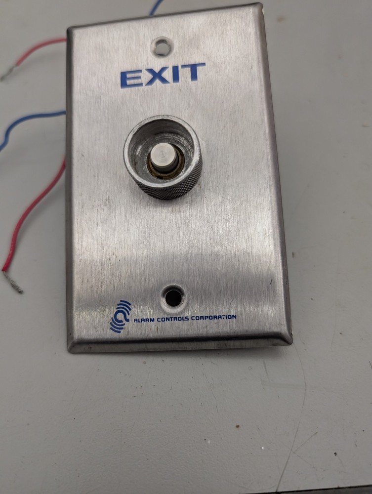Alarm Controls 10A Exit Delay Timer Push To Exit Button Stainless Steel