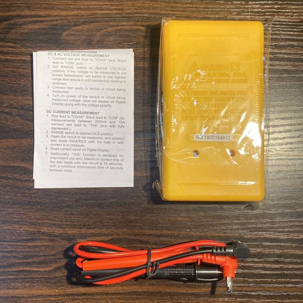 New Series 830 Digital Multi Meter Tester Color Yellow