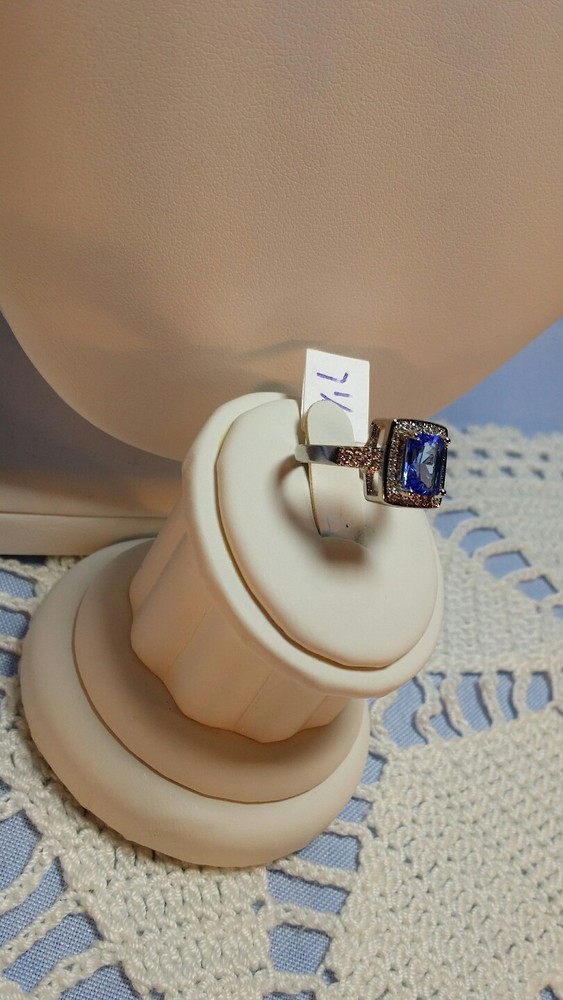 New Handcrafted Emerald Princess Ring Sterling Silver