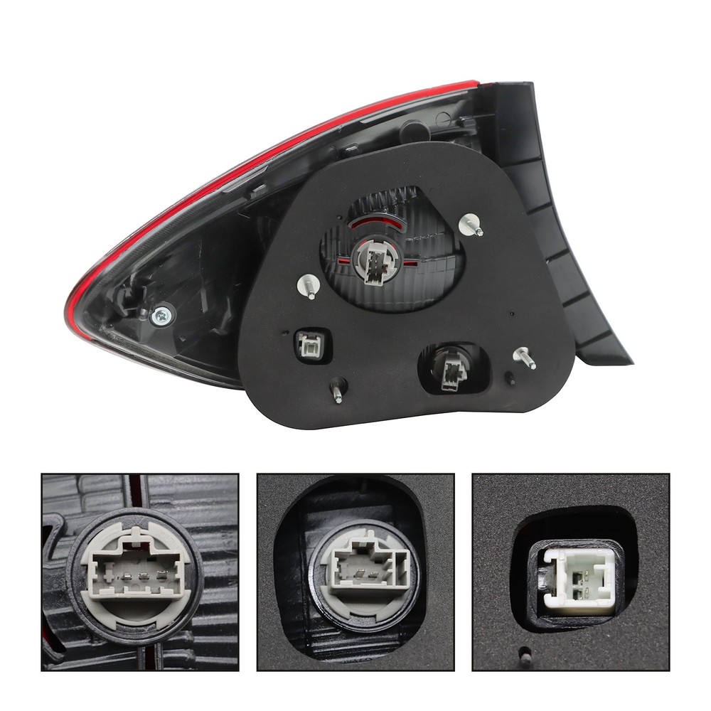 Passenger Right Side Outer Tail Light Assembly For Honda Civic Sedan 2013-2015