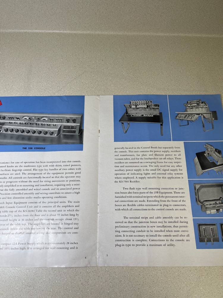 Western Electric 25B Speech Input Equipment Brochure
