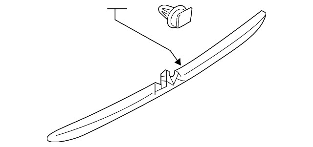 Genuine Mitsubishi Molding 7407A463