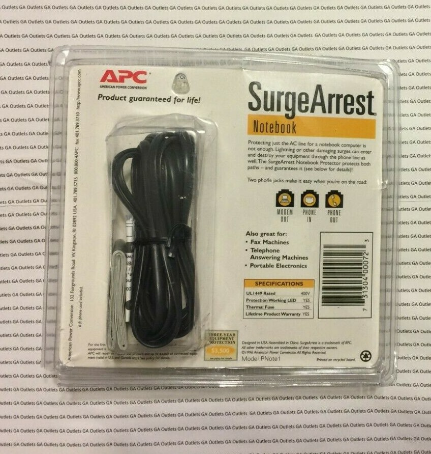 APC Notebook Surge Arrest Protector