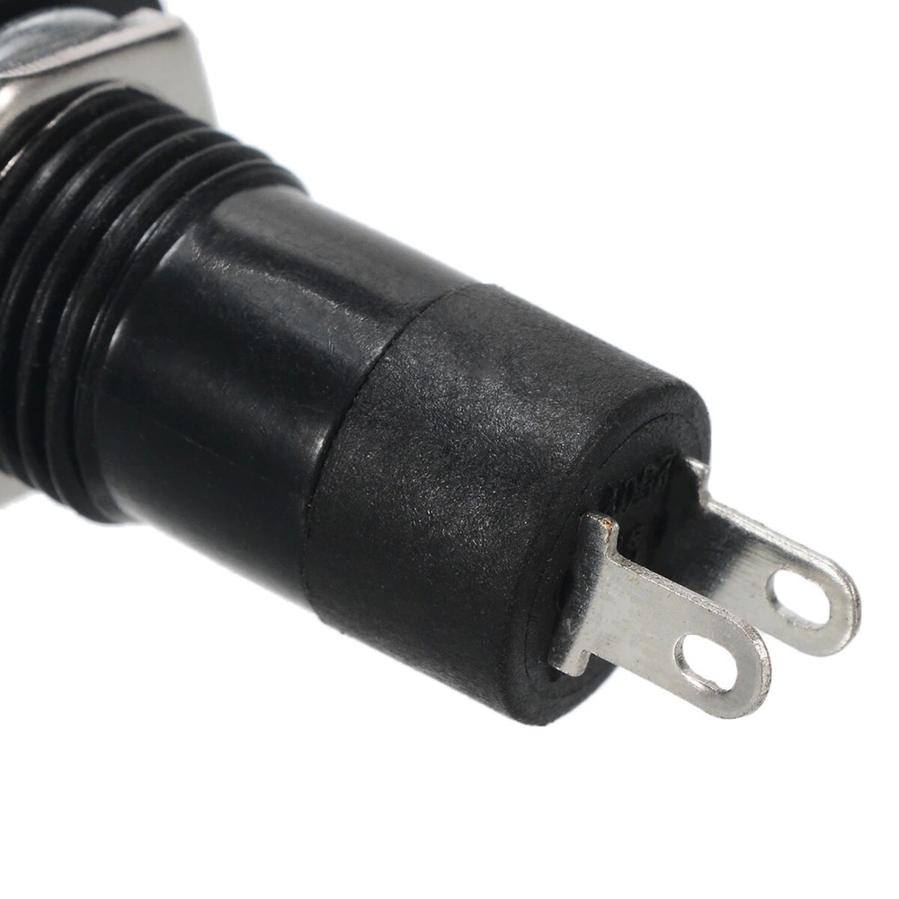 10x On/Off Push Button Bolt-On Switch Black Button Push-To-Make Self-Locking 12V