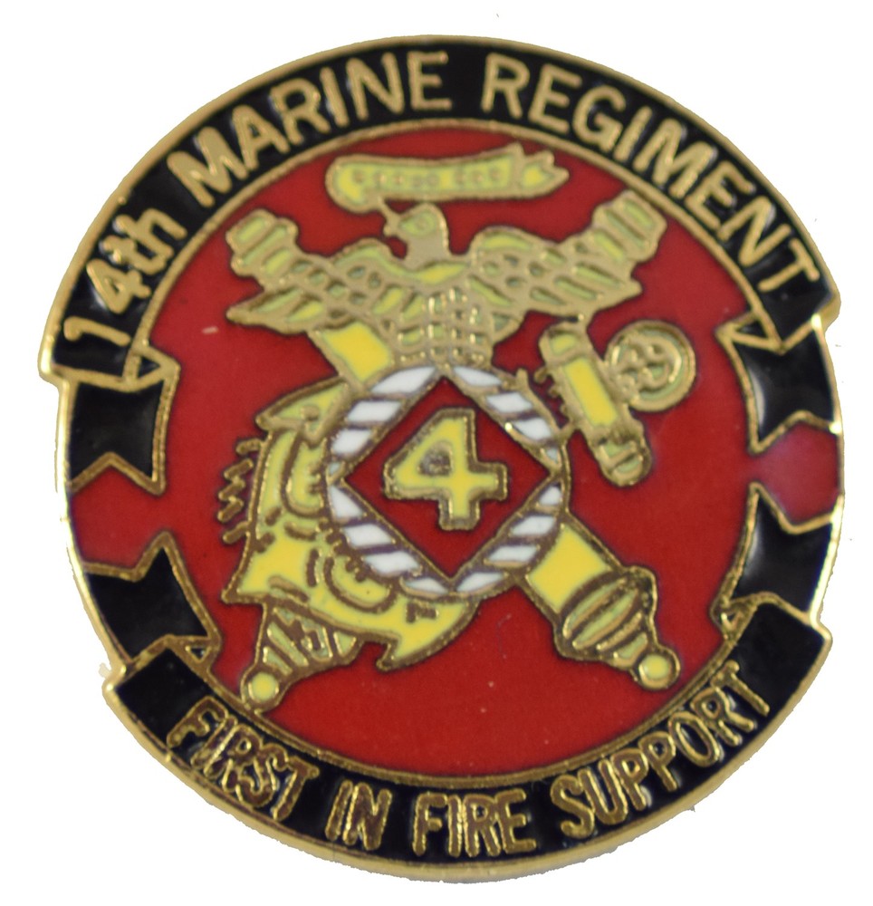 14th Marine Regiment Pin