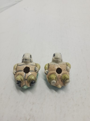 2 Turtle Figurines Laying on Their Backs - Fun Gift for Turtle Lovers! Nice