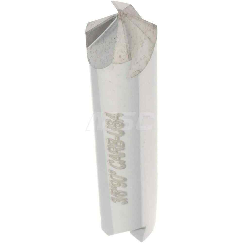 Hertel 3/8" Head Diam, 3/8" Shank, 4 Flute 90� Solid Carbide Countersink 2-1/...
