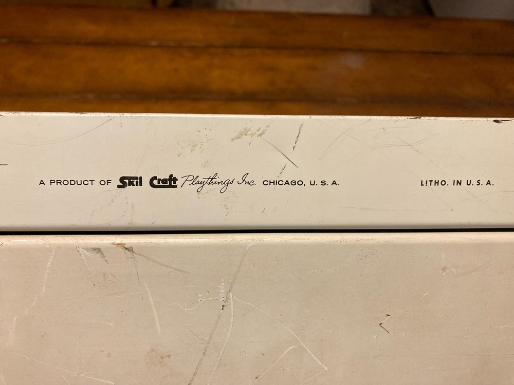 Vintage 1963 Skilcraft Microscope Lab Set Prop Metal Case