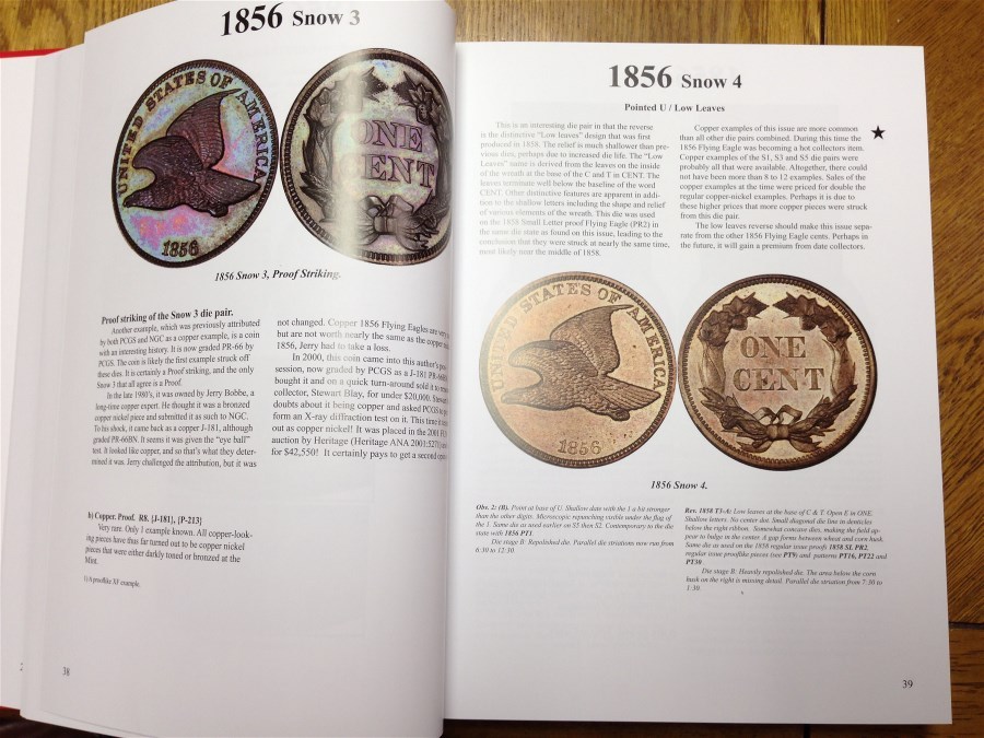 The Flying Eagle and Indian Cent Attribution Guide 3rd. Edition By Rick Snow daa