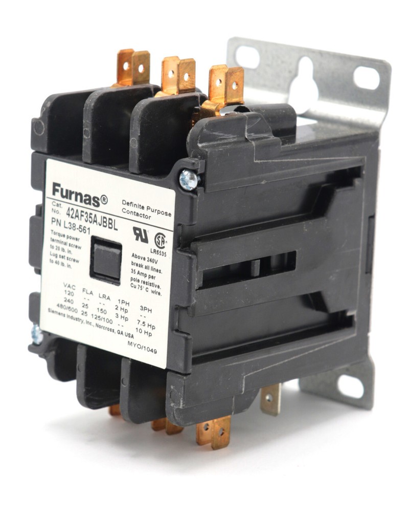 Furnas L38-561 Definite Purpose Contactor, 25 Amp