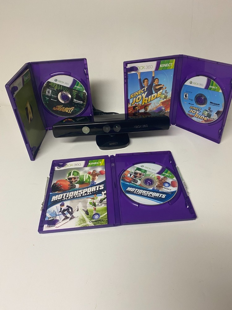 Microsoft Xbox 360 Kinect Sensor Bar with 3 Games