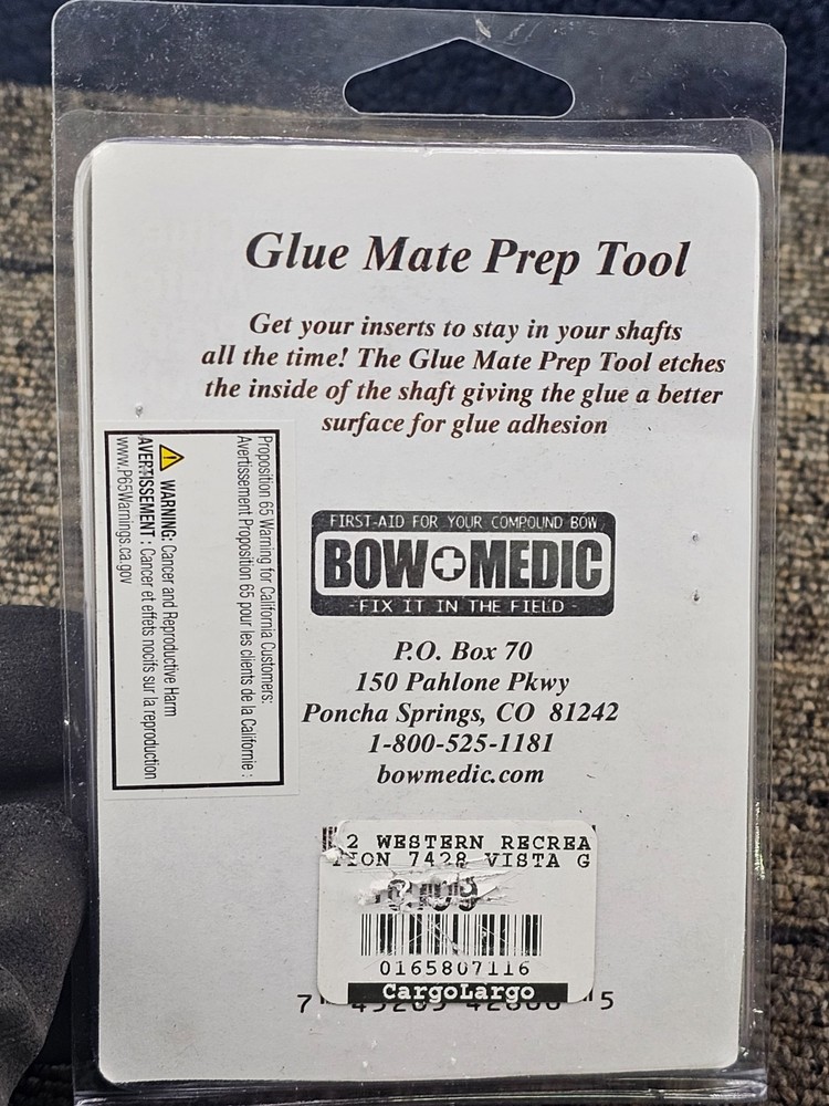 (QTY 2) Bow Medic Glue Mate Arrow Prep Tool