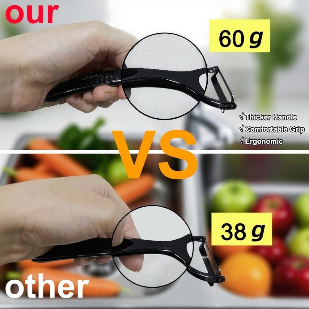 Professional Quality Ergonomic Vegetable Peeler Set – Precision & Comfort