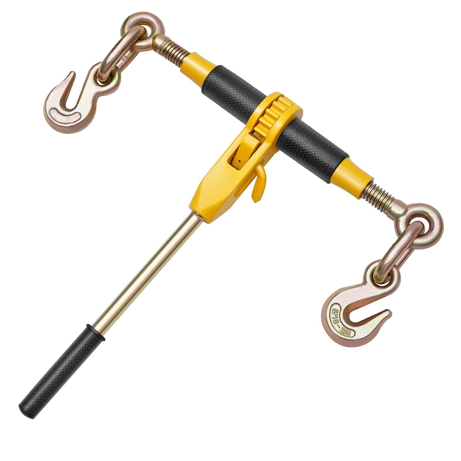 Uimoso 4 Pack Ratchet Chain Binder 5/16"-3/8" G80 Chains Load Binder for Towing