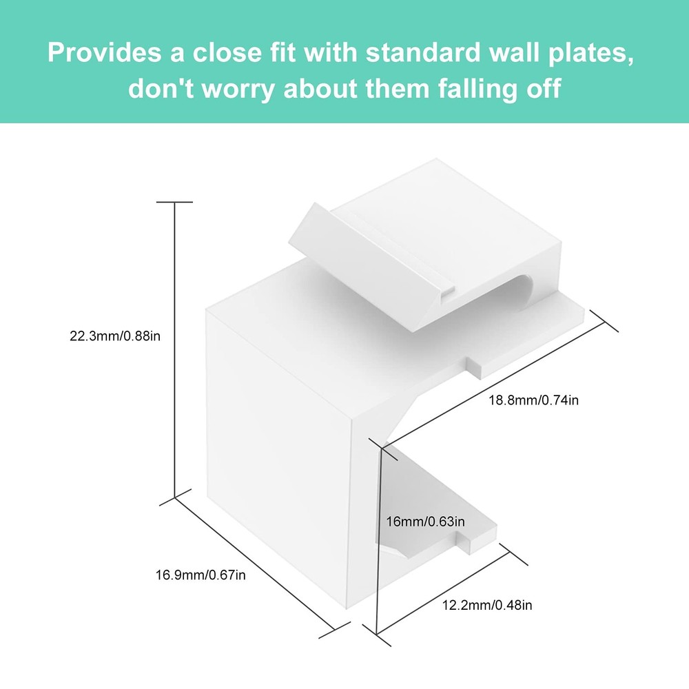 Blank Keystone Jack Inserts Keystone Jack for Keystone Wall Plate and Patch P...