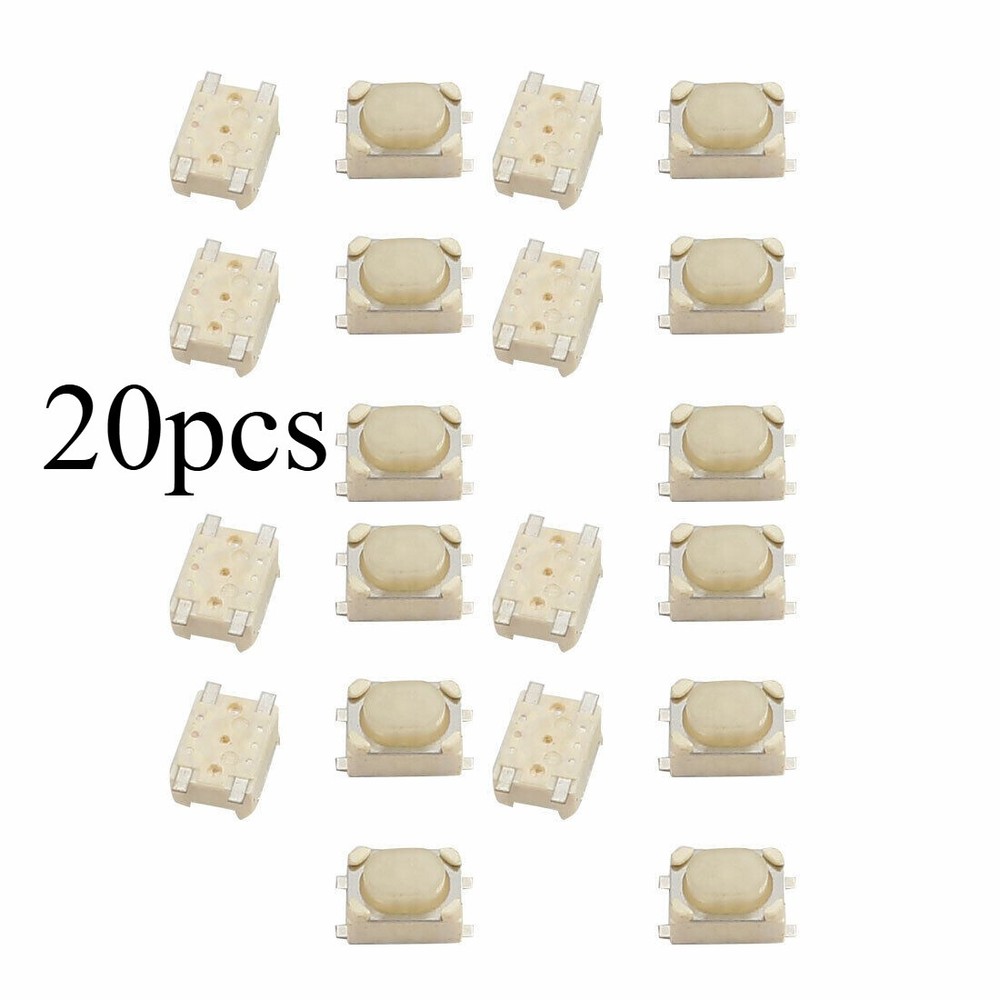 20Pcs 3.2x4.2x2.5mm Panel Momentary Tactile Tact Push Button Switch 4Terminals
