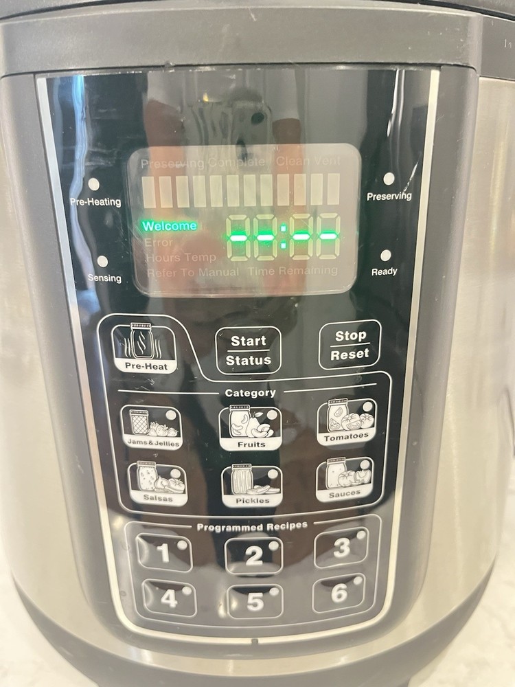 Ball FreshTech Automatic Home Canning System Silver Black