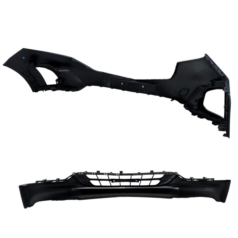 2PCS Primed Front Bumper Cover Upper and Lower Replacement for Equinox 2018-2020