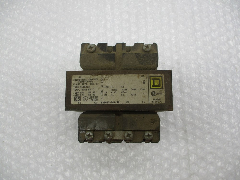 SQUARE D 9070K100D13 TRANSFORMER UNMP