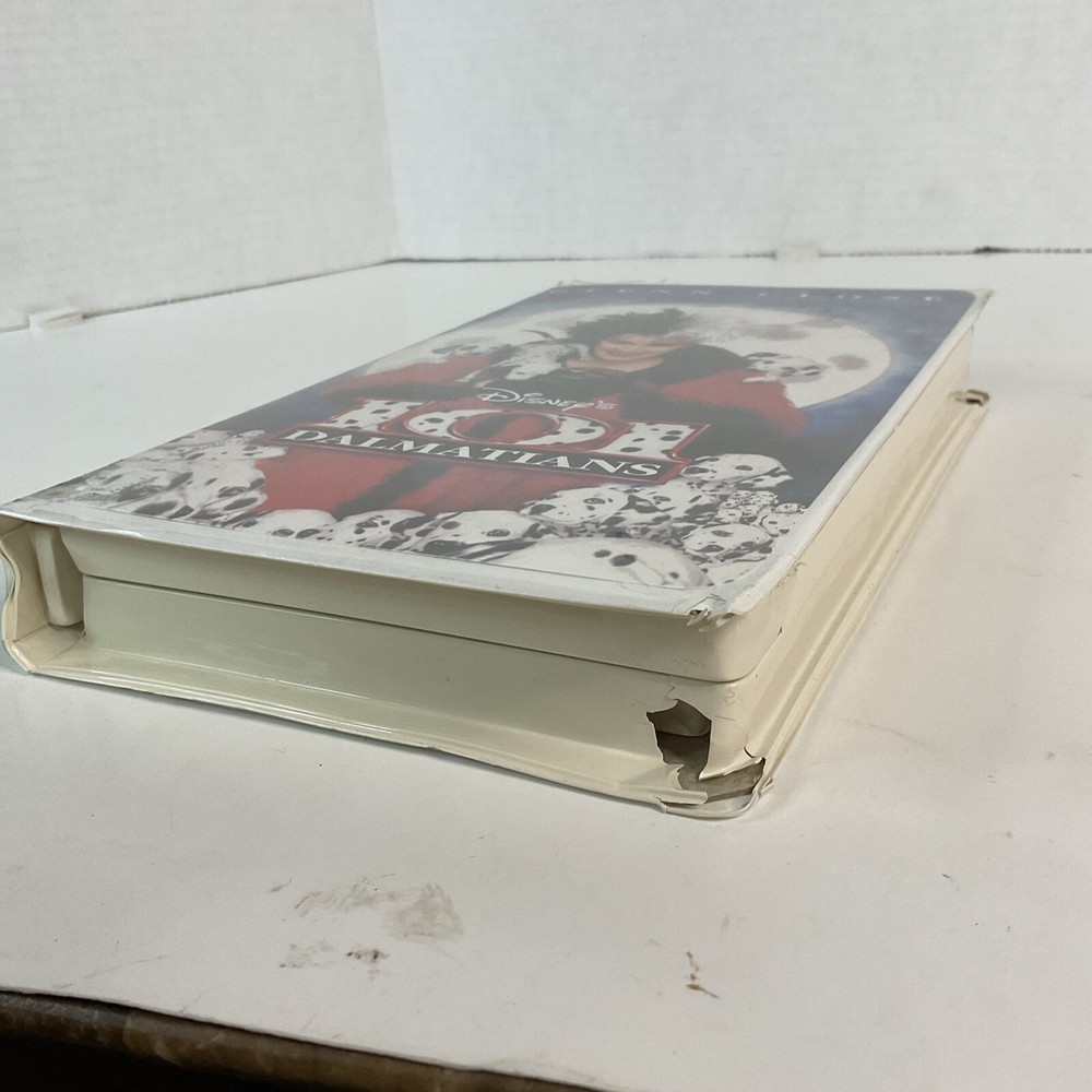 VHS 101 Dalmatians Glenn Close.. All Inserts. Tested / Works. Used. 🐼🐻‍❄️🐶