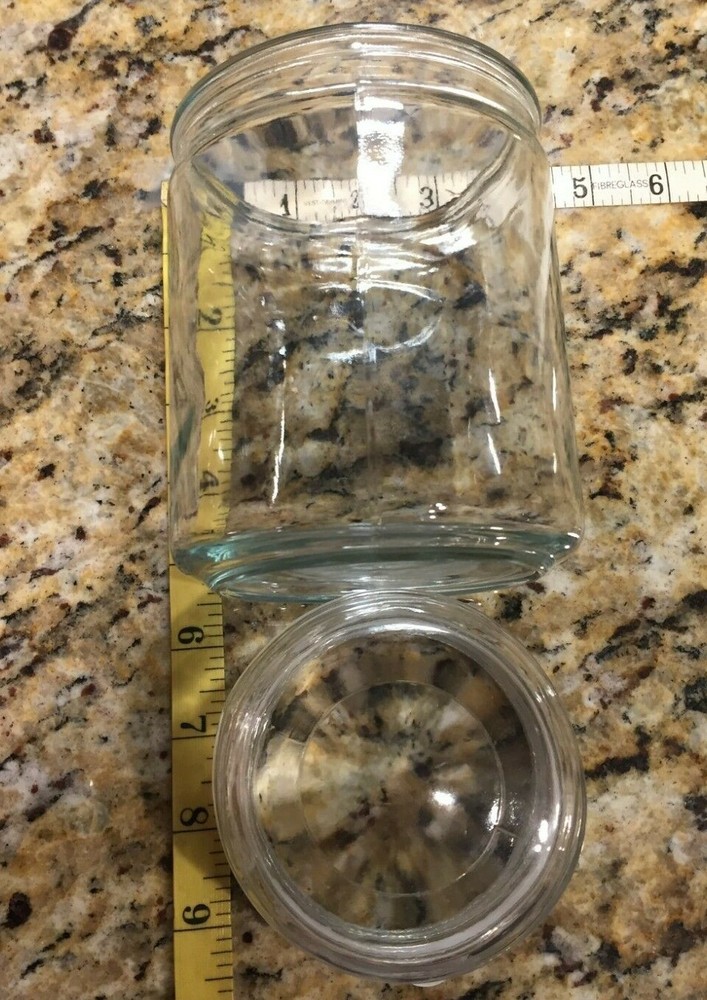 (5) Empty Candle Jars- (4) With Lids