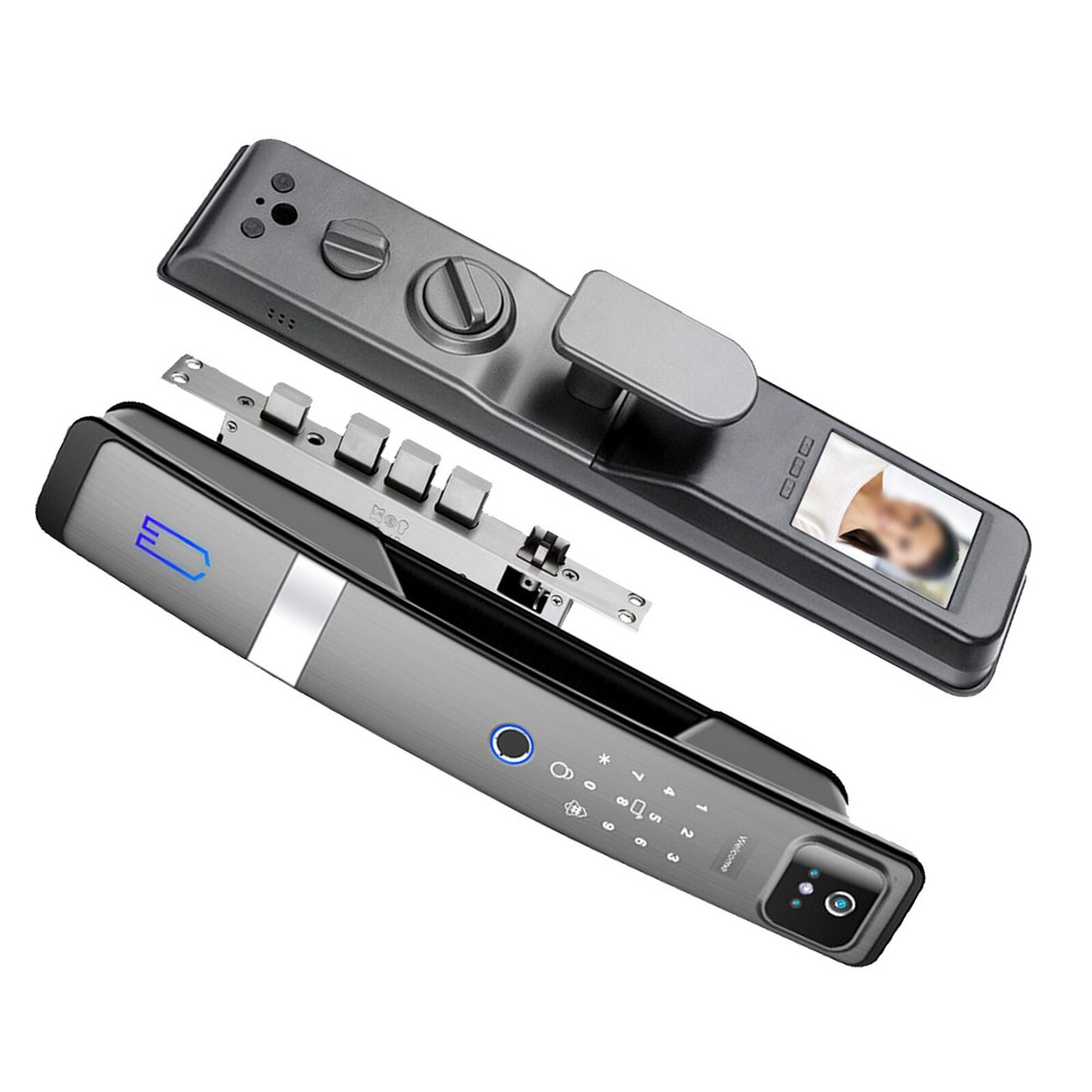 Smart Door Lock,3D Face Recognition Camera FingerPrint Password Security Lockg
