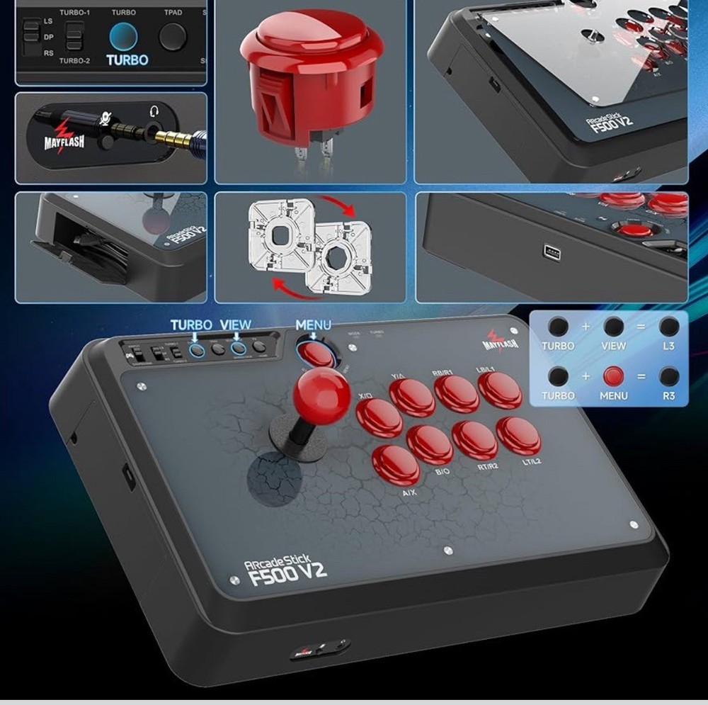 Mayflash F500 V2 Universal Arcade Stick For PS4 Xbox One/360 Android