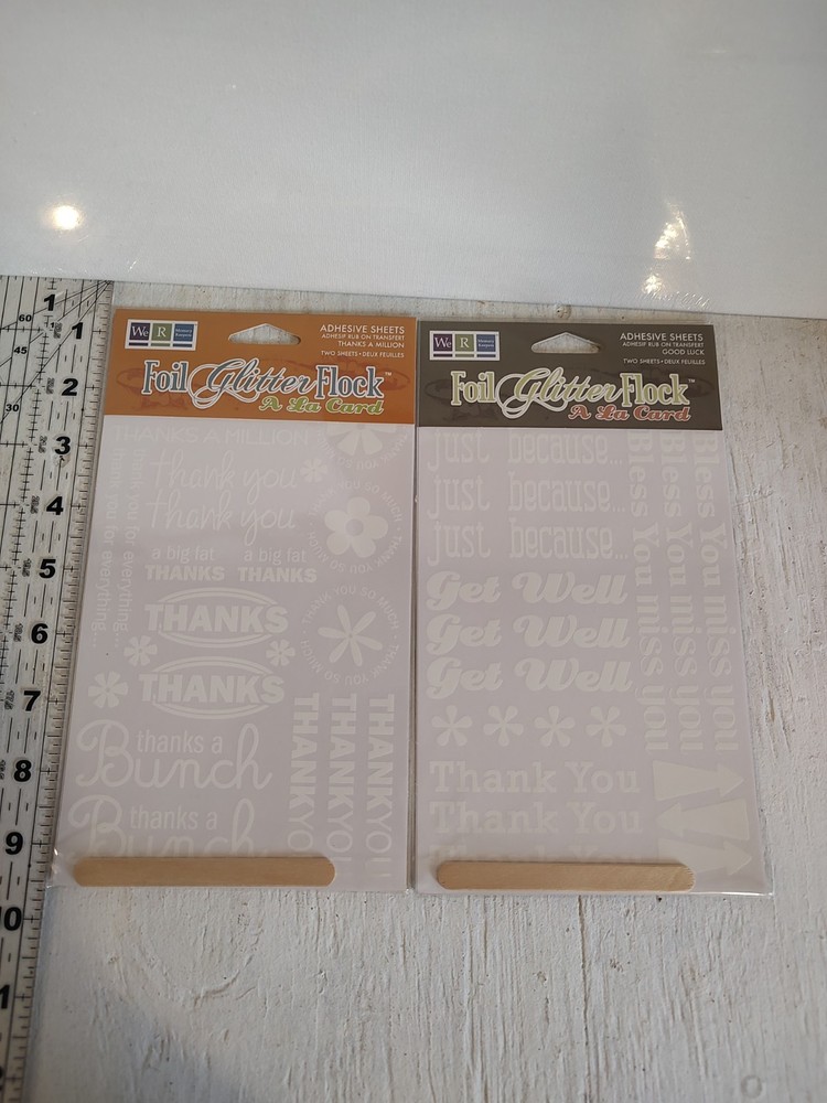 We R Memory Keepers Foil Glitter Flock A La Card Bundle