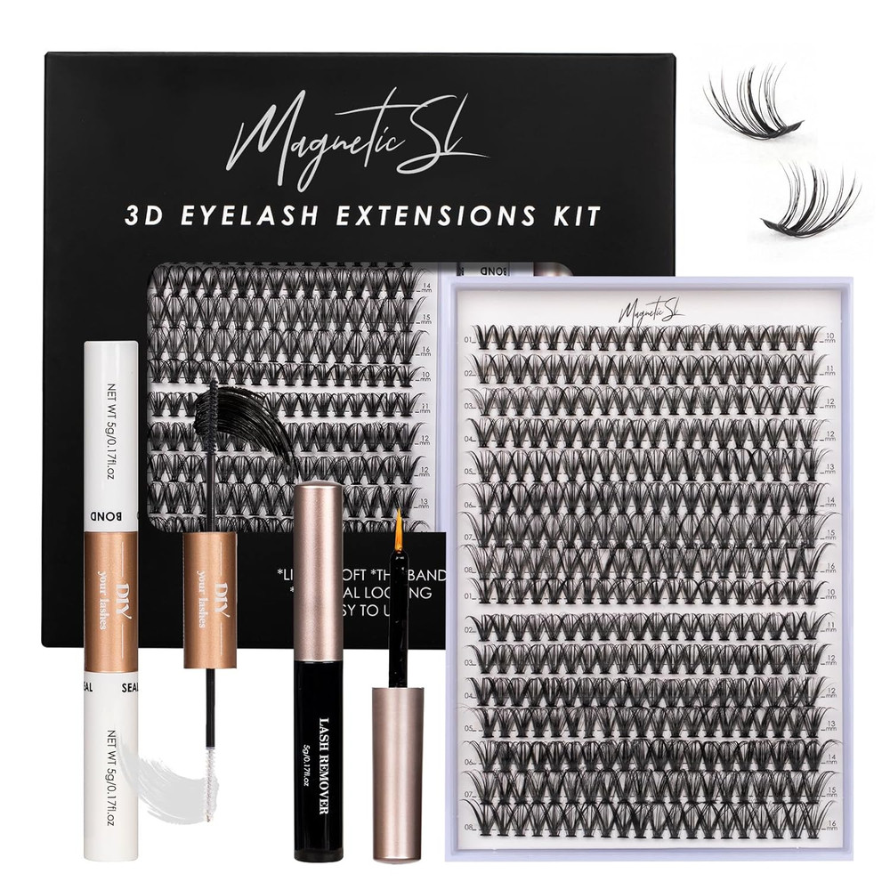 Lash Clusters DIY Lash Extensions Kit 320Pcs Individual Lashes Clusters 30D 40D