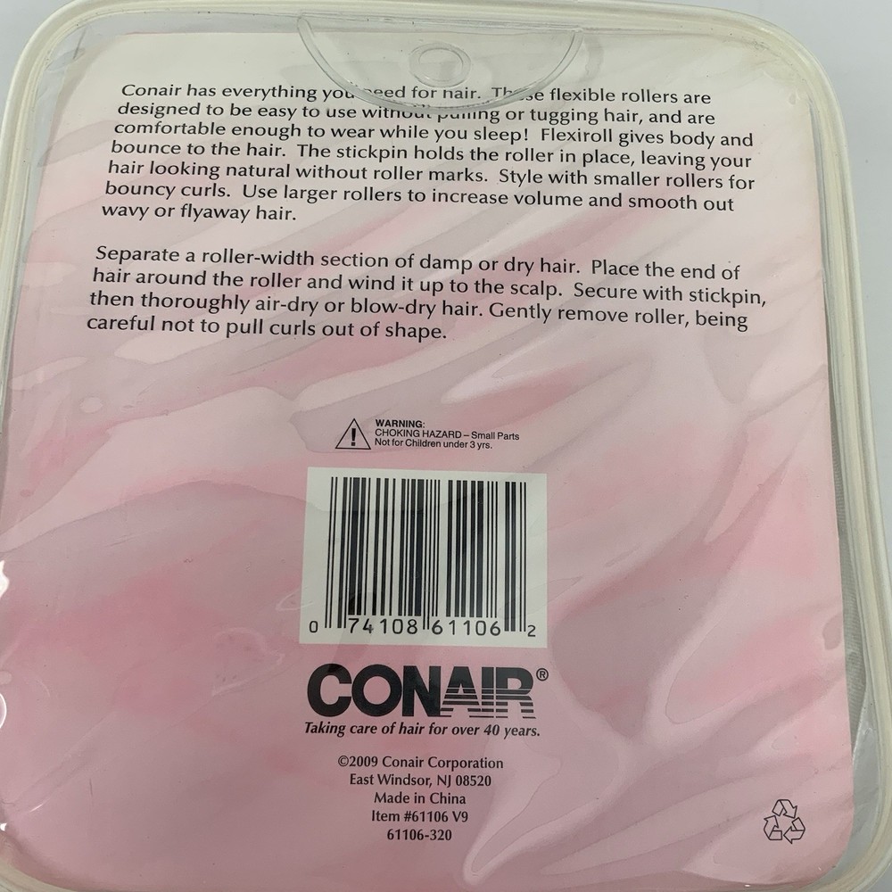 Conair Flexiroll Rollers Curl Body Lightweight Multiple Sizes Vintage READ