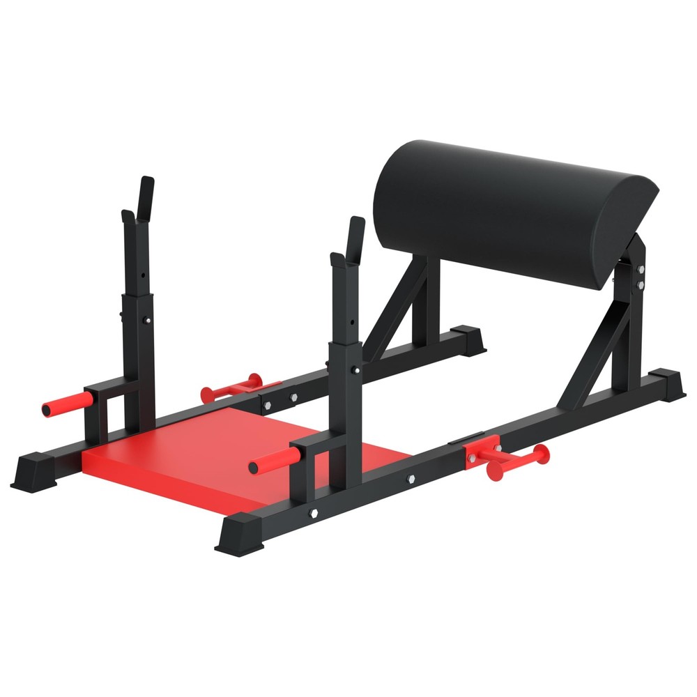 Hip Thrust Machine, Glute Bridge Machine Sissy Squat Machine Black & Red Large