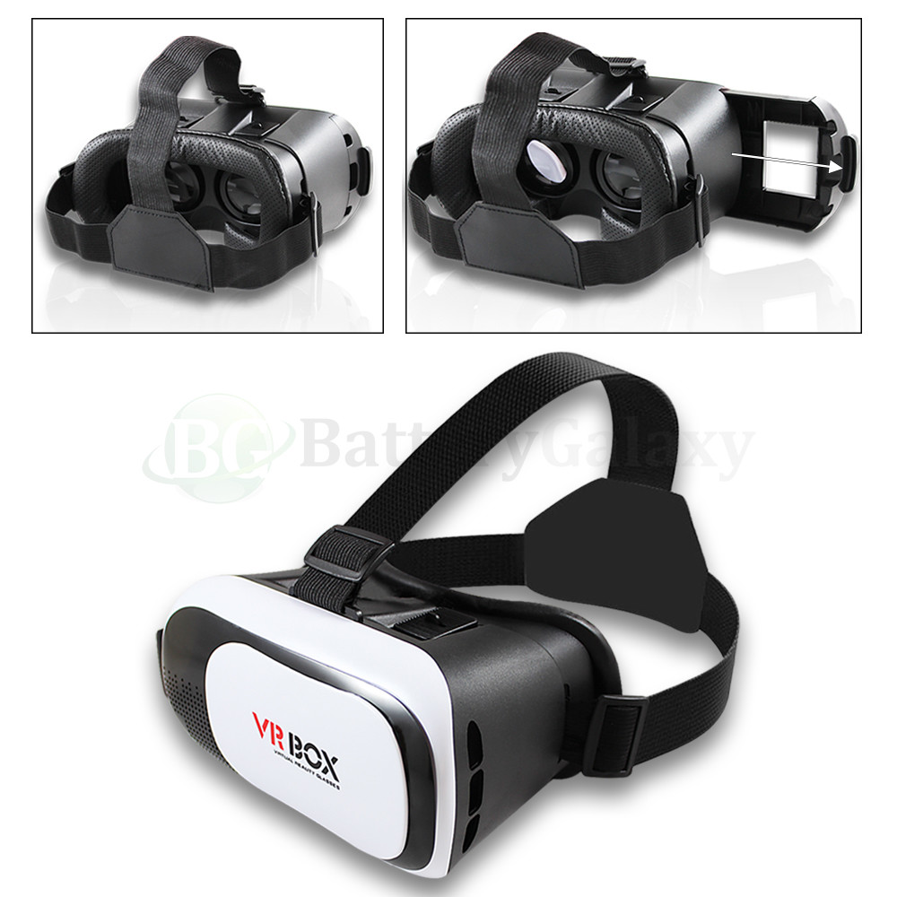 Virtual Reality VR Headset 3D Glasses for Android IOS LG Apple iPhone Samsung