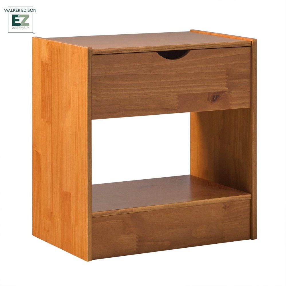 Declan 1 Drawer Nightstand Caramel Brown