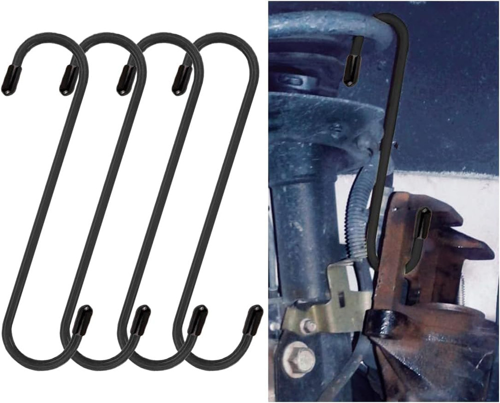 4 PCS Car Brake Caliper Hooks Hangers Rubber Tips Universal Rust Proof Auto Tool