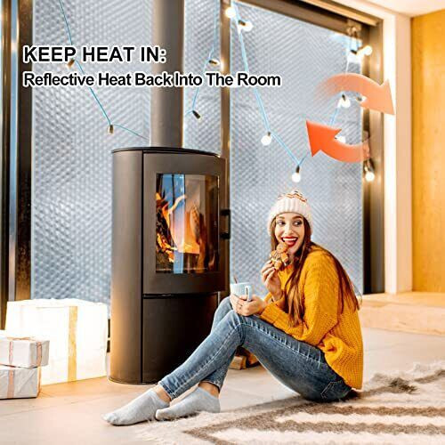 Reflectix Foil DOUBLE Insulation Reflective WINDOW SHUTTER KIT + ADHESIVE 2X4