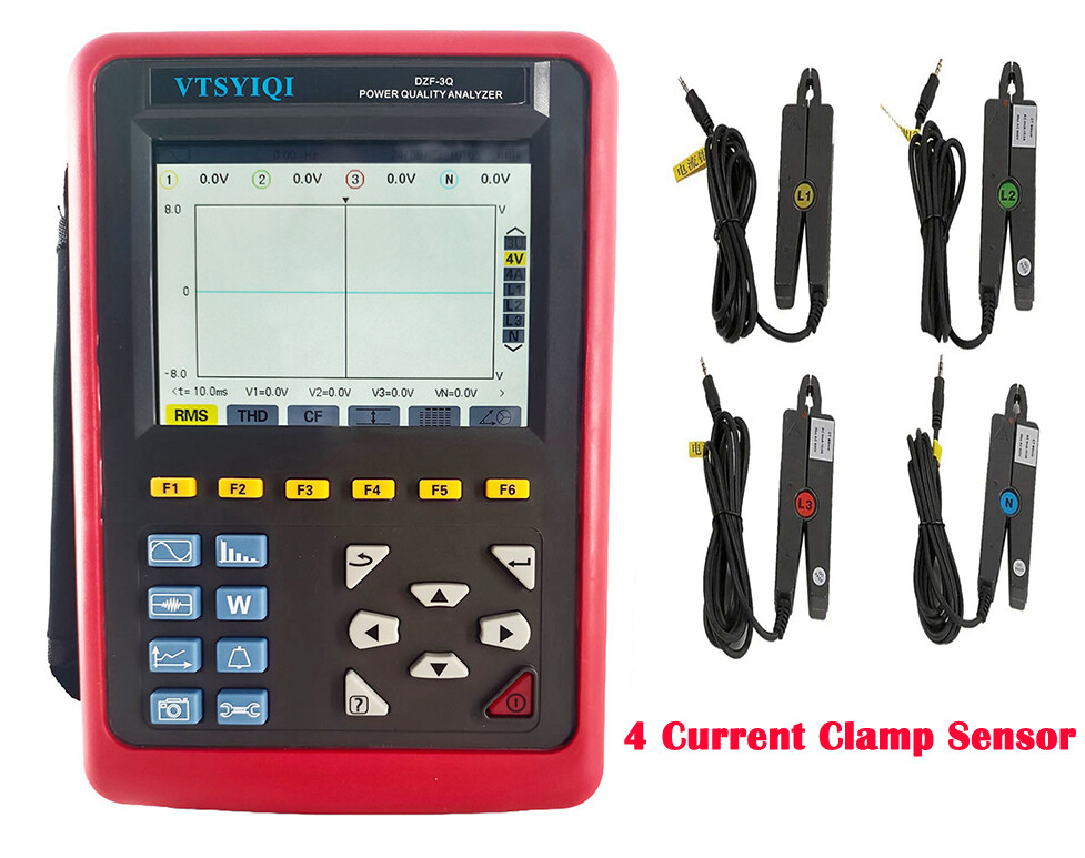 Power Quality Analyzer Meter with Trend Chart Recording and Storing Function