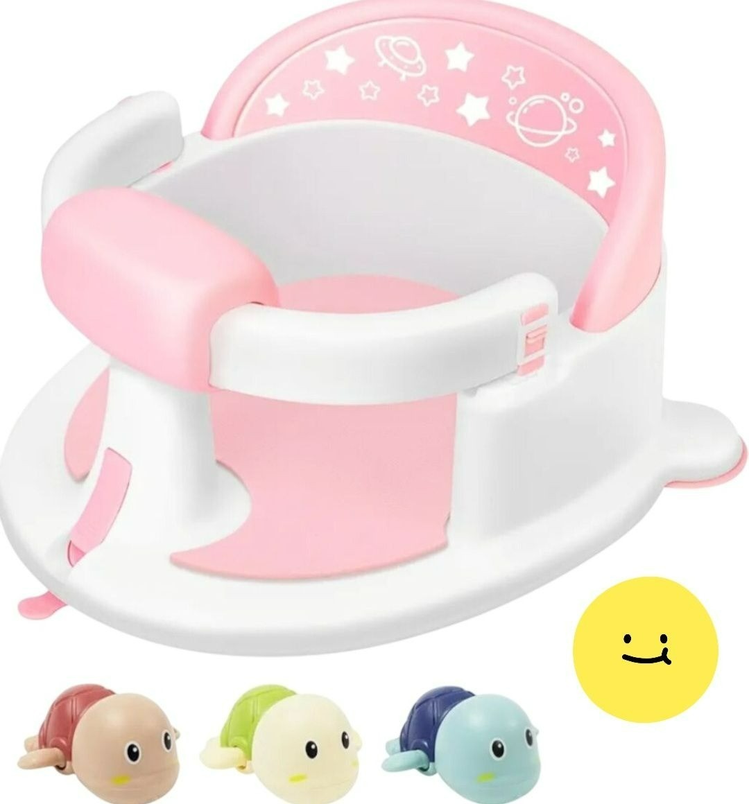 Baby Bath Seat for 6+ Months Non-Slip Tub Seat