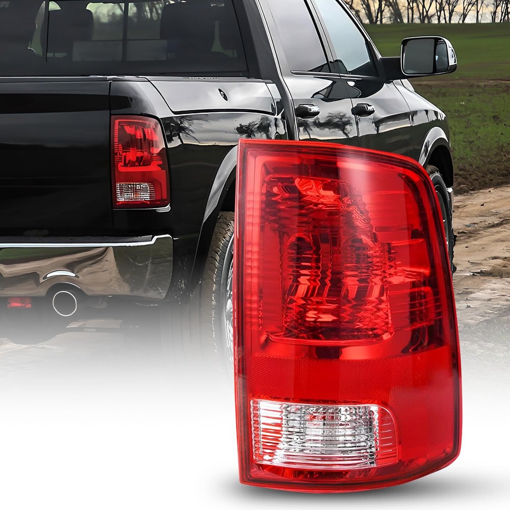 AUTOONE Upgraded For Dodge RAM Tail Lights OEM Halogen-Right Side, Red