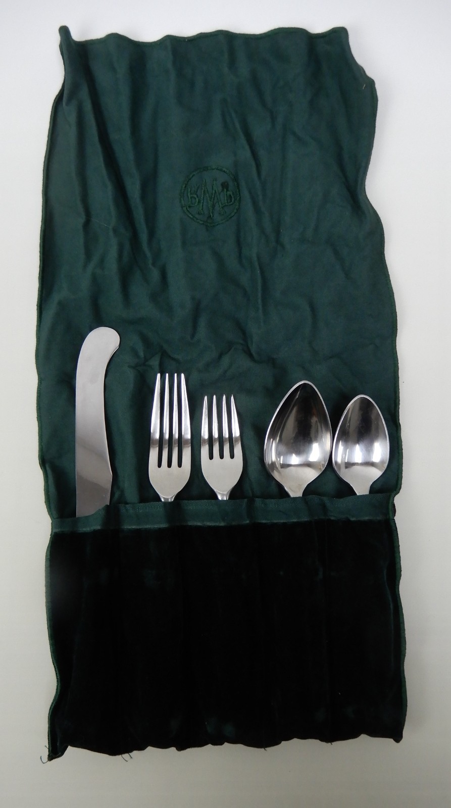 Wilton RWP Armetale Pewter 5 Piece Flatware Pistol Grip Duck/Bird Handle