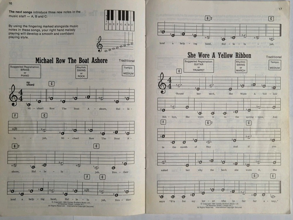 Start Playing Keyboard The SFX Tutor - Sheet Music Book