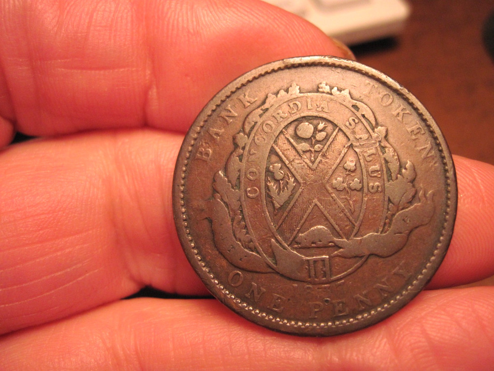1837 HABITANT , PENNY TOKEN (647D)