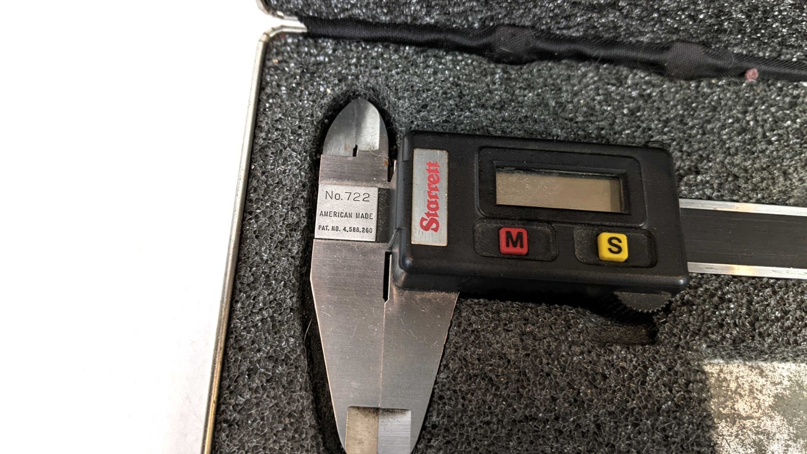 Starrett No. 722 Digital Caliper with Original Hard Case