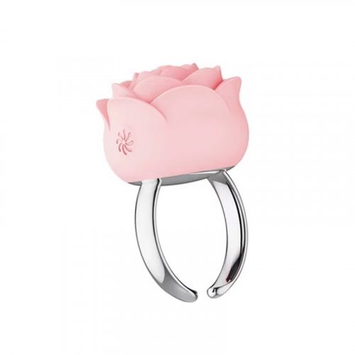 Fiore Vibrating Rose Ring - Pink