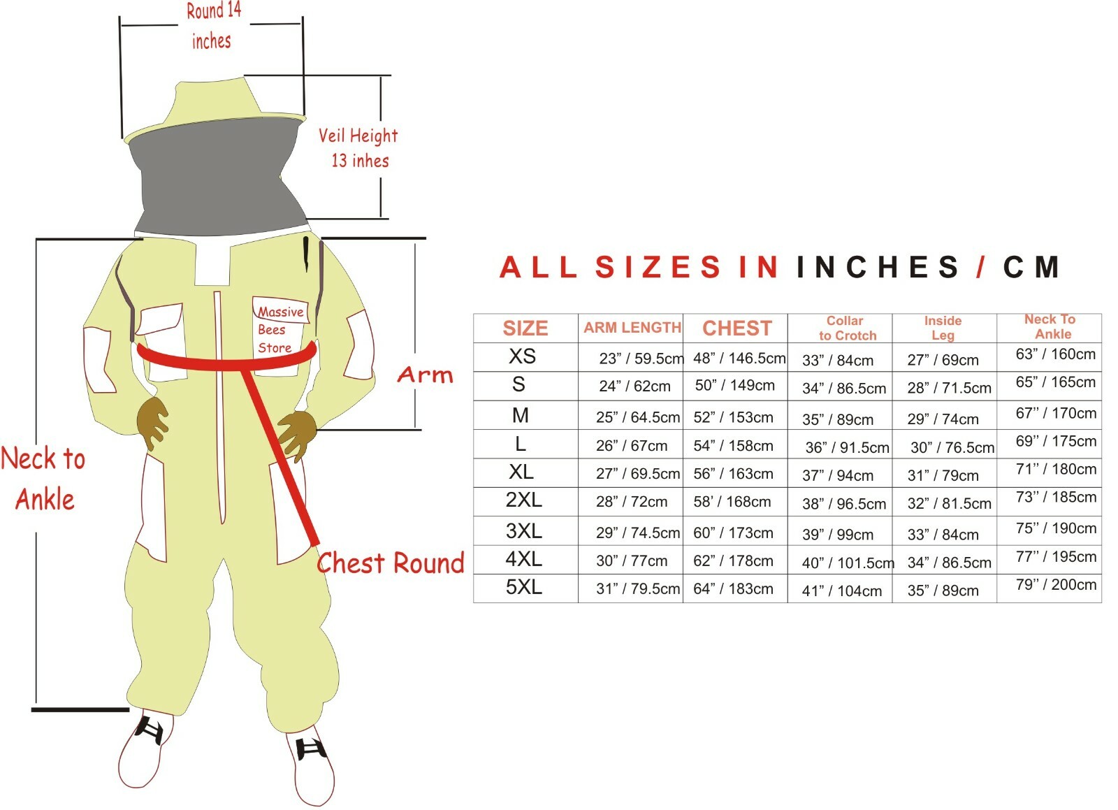 3 Layer Ventilated Suit round and fencing veil bee suit beekeeper round veil