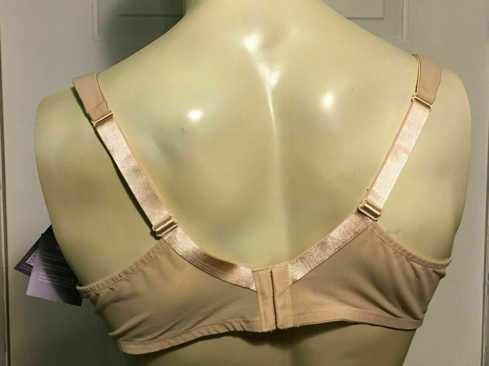 Catherines Balconette Underwire Bra Beige Medium Coverage Adjustable 52DD